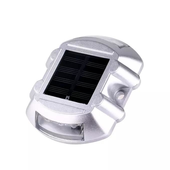 La route solaire en aluminium gâchée cloute le goujon incorporé de Cat Eye Marker Blinker Road LED