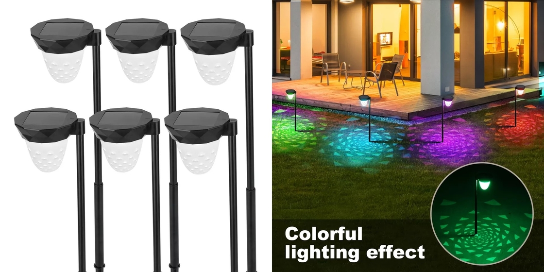 Le jardin IP65 solaire imperméable allume la lumière au sol colorée actionnée solaire