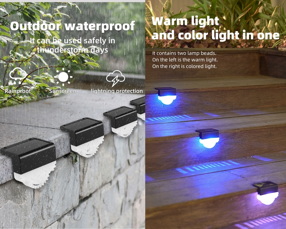 Le jardin IP65 solaire imperméable allume la mini lumière extérieure de barrière de décor pour l'escalier de parc