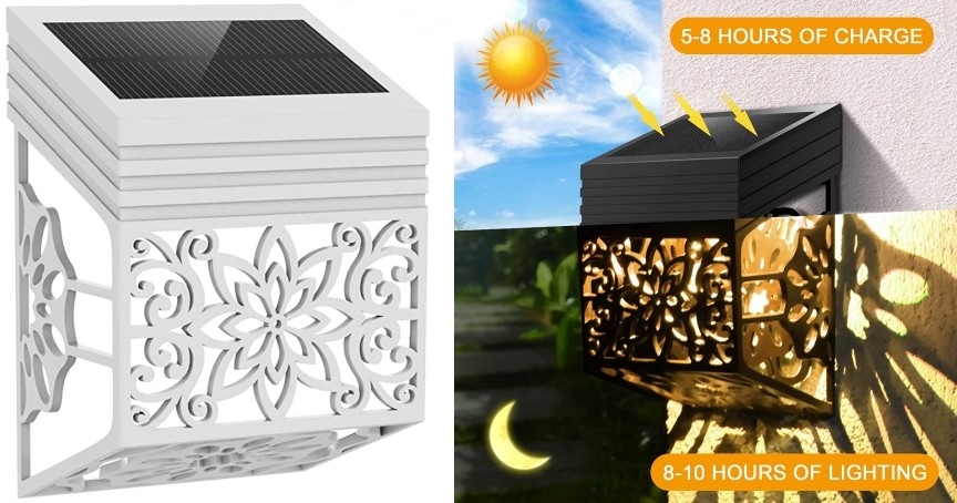 le jardin solaire imperméable allume l'éclairage extérieur de LED pour la lumière de patio de parc de mur de barrière