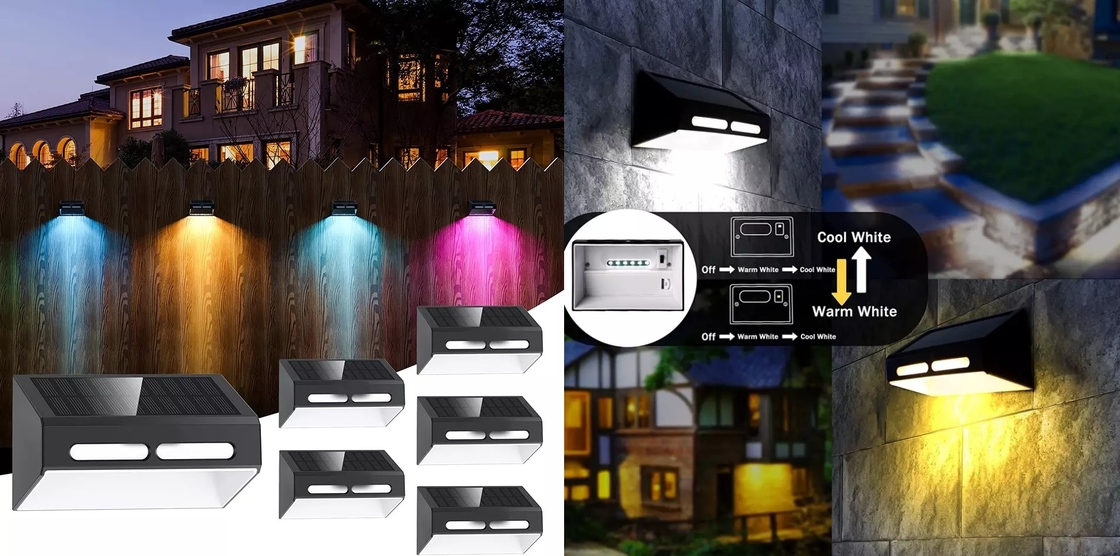 lumières actionnées solaires de barrière de la batterie 1800mA des lampes solaires LED de Light Decorative Ambient