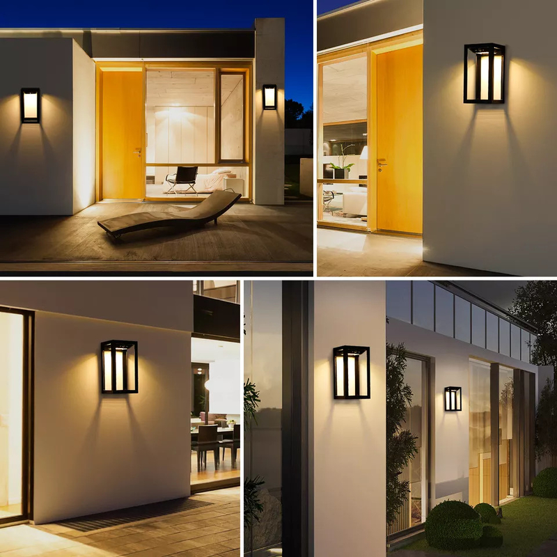 le capteur de mouvement solaire LED actionnée solaire de lumière de mur de la batterie 2200mA s'allume pour le décor