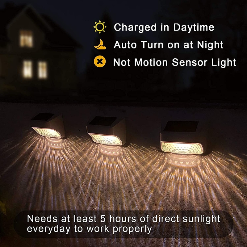 La cour décorative solaire de LED allume la lumière ambiante de paysage de LED pour le mur/escaliers/barrière