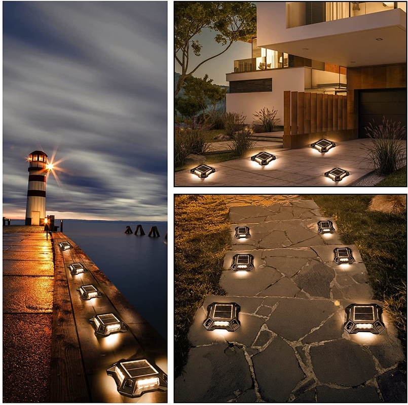 Étape extérieure de LED Marine Solar Dock Light Warning pour l'allée 123*123*23 millimètre