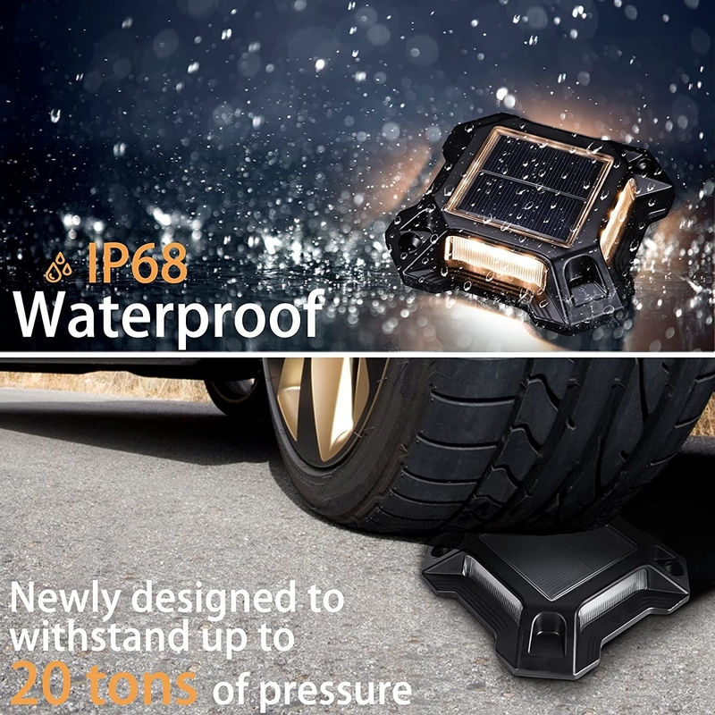 Étape extérieure de LED Marine Solar Dock Light Warning pour l'allée 123*123*23 millimètre