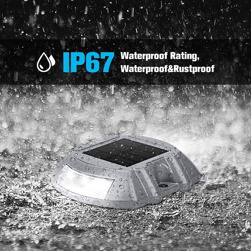 La route moulue solaire imperméable des lumières IP68 cloute la LED pour extérieur/voie/plate-forme/allée