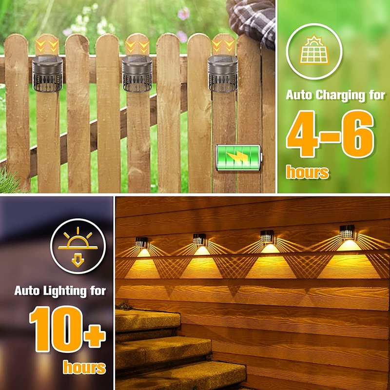 Les lumières solaires imperméables de la barrière LED du mur IP65 aménagent 80 * 80MM en parc pour extérieur