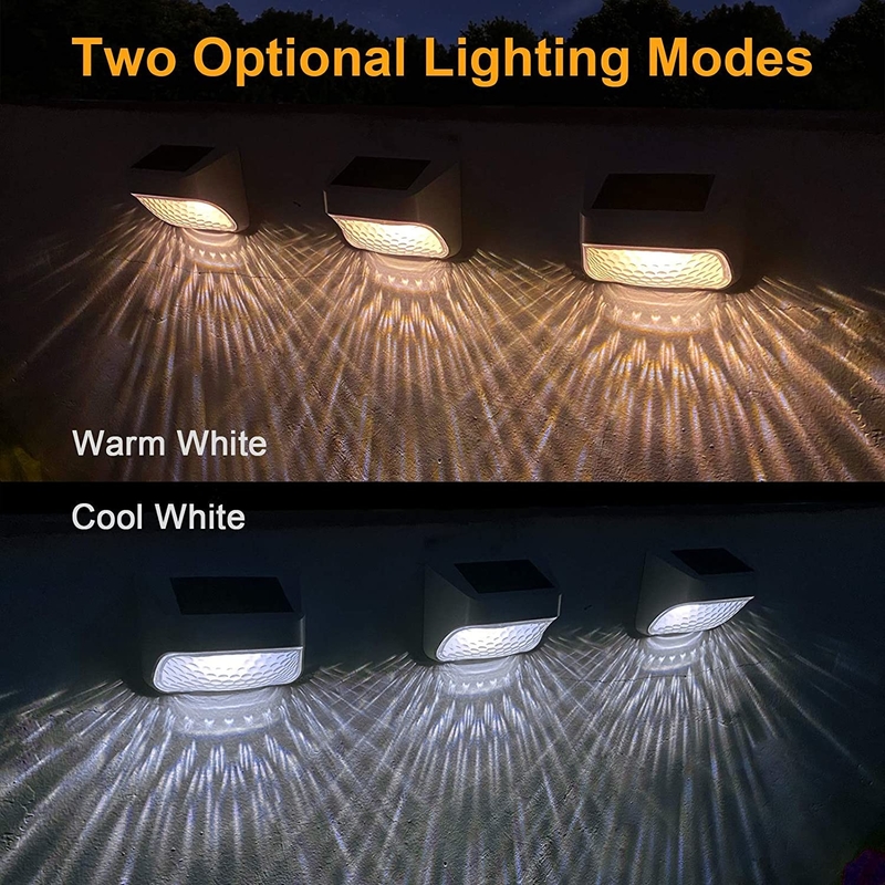 Les lumières solaires d'étape de capteur monocristallin ont mené les PCs 150mA 6 pour la barrière extérieure Yard