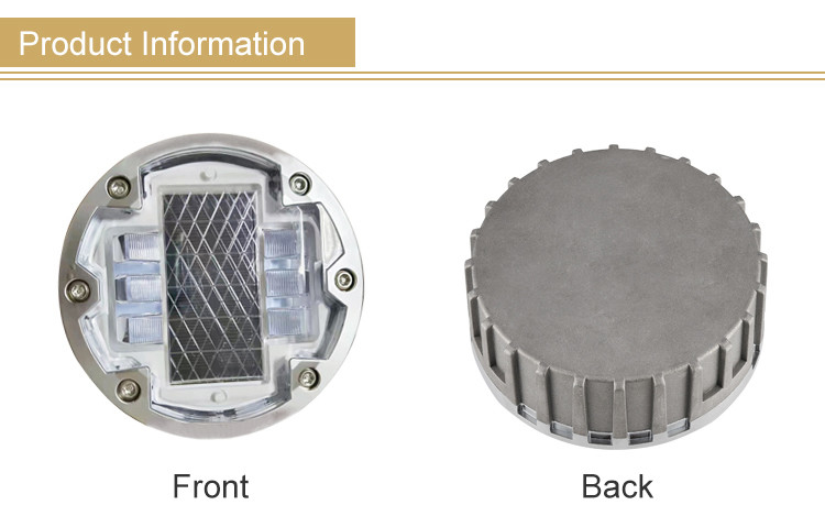 143 goujons solaires solides imperméables de route de la taille IP68 la fonte d'aluminium 1200mah pour extérieur