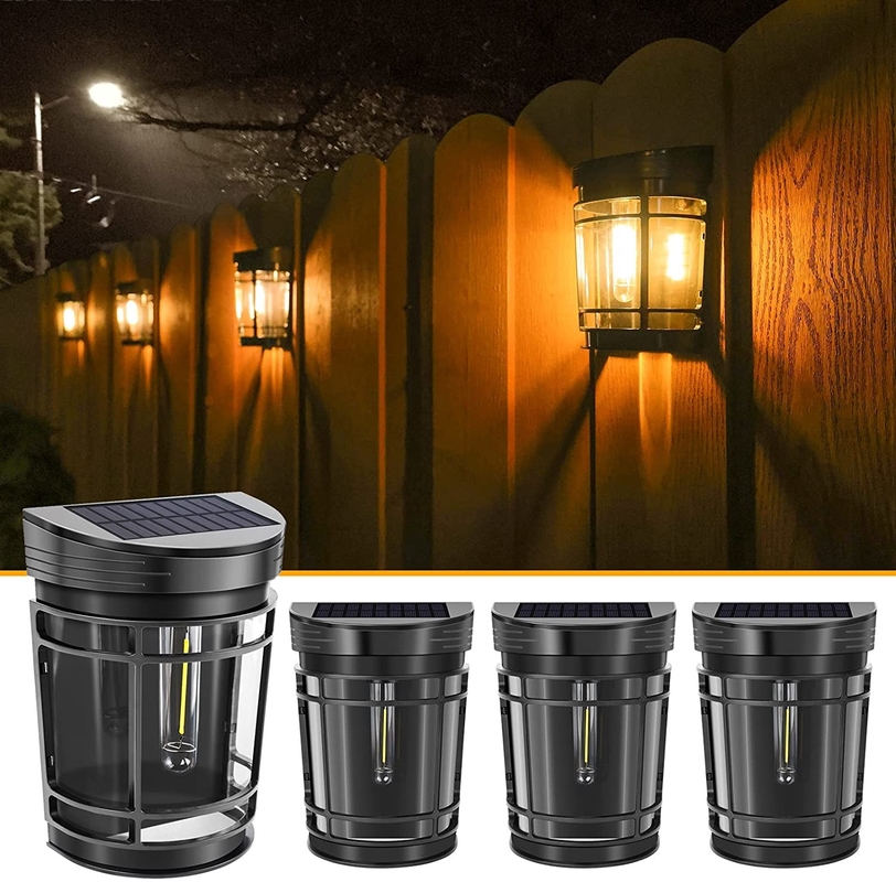 IP65 étanche à l'eau extérieure à énergie solaire Lampes de jardin LED Lampes murales solaires