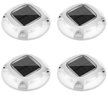 Lumière de quai solaire en aluminium étanche à l'eau à l'extérieur Blanc chaud bleu pour jardin