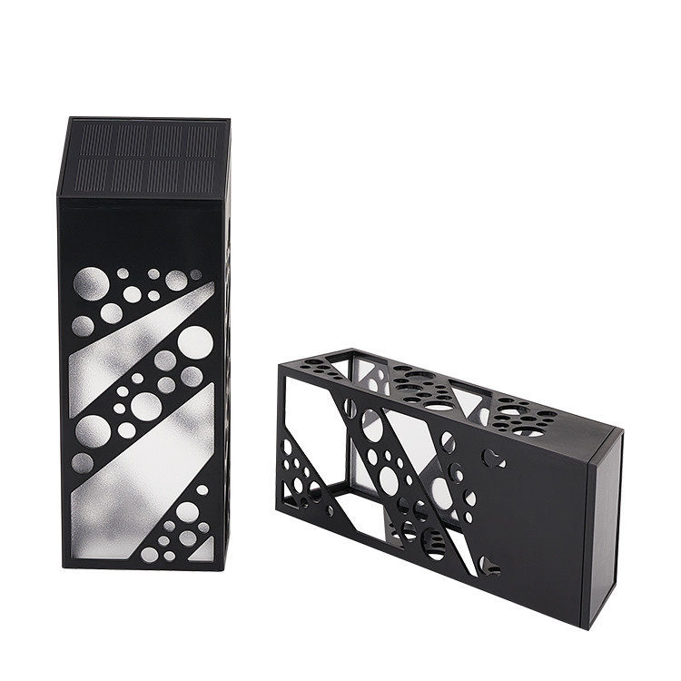 Lumière de clôture solaire étanche à l'eau sans fil 280mA Pour la décoration de murs de patio