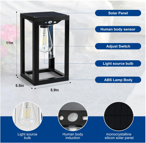 Lumières LED à hauteur et à basse hauteur pour fenêtre de jardin imperméable à l'eau IP65
