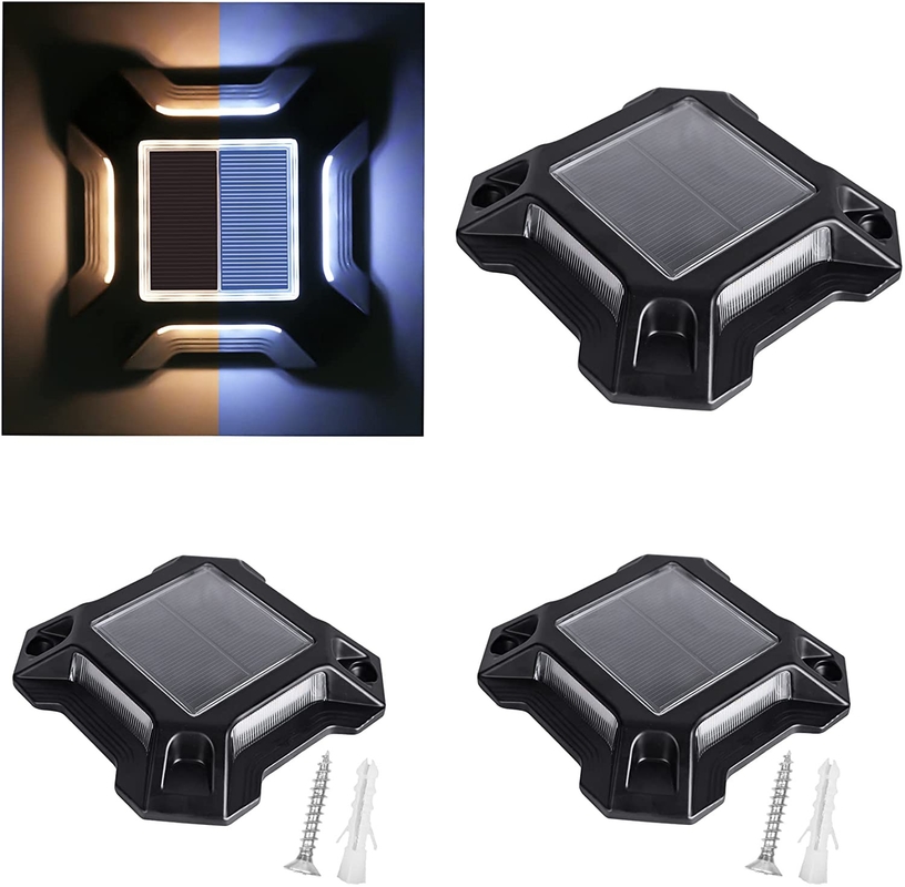 IP68 étanche à l'eau sans fil LED extérieur Solar Deck Dock Lights pour le patio de jardin