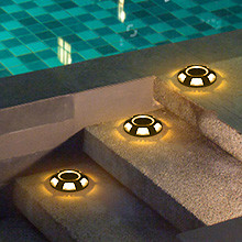 Avertissement extérieur LED lampes solaires de quai d'entrée 165g pour trottoir jardin chemin de fer lampes solaires étape