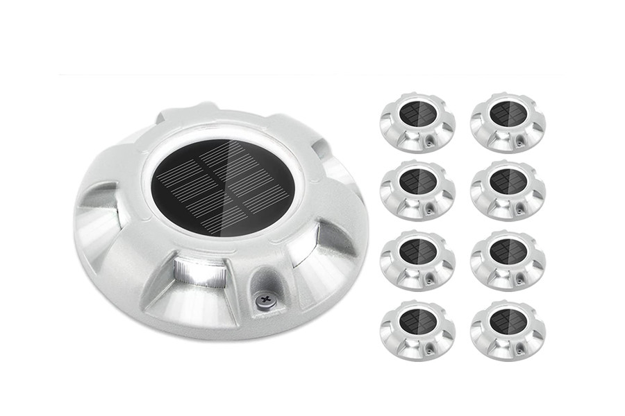 Avertissement extérieur LED lampes solaires de quai d'entrée 165g pour trottoir jardin chemin de fer lampes solaires étape