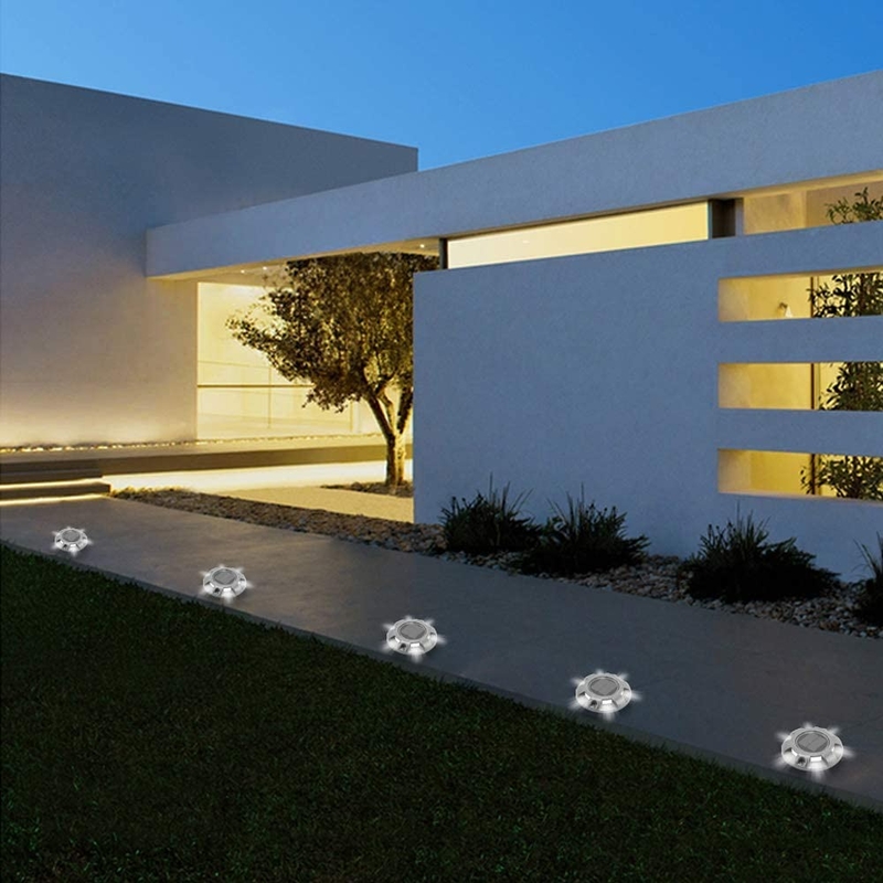 Avertissement extérieur LED lampes solaires de quai d'entrée 165g pour trottoir jardin chemin de fer lampes solaires étape
