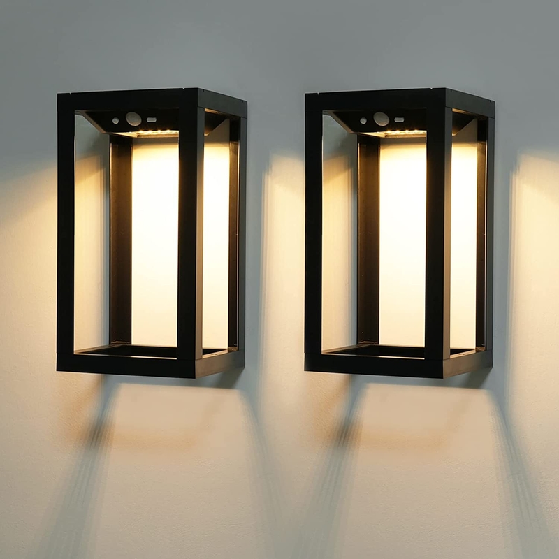 3.7V/2200MA Lumière de paysage à LED solaire à batterie pour jardin et porte extérieure