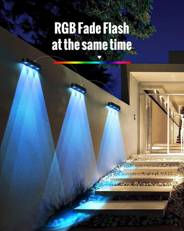 Lumière LED monocristalline au silicium LED / Solar Fence Lumière LED avec 15 heures de temps de travail