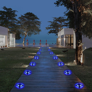 IP67 étanche à l'eau Soleil Led Dock Lights Led Deck Lamp Pour étape Trottoir Escalier Jardin Ground Pathway