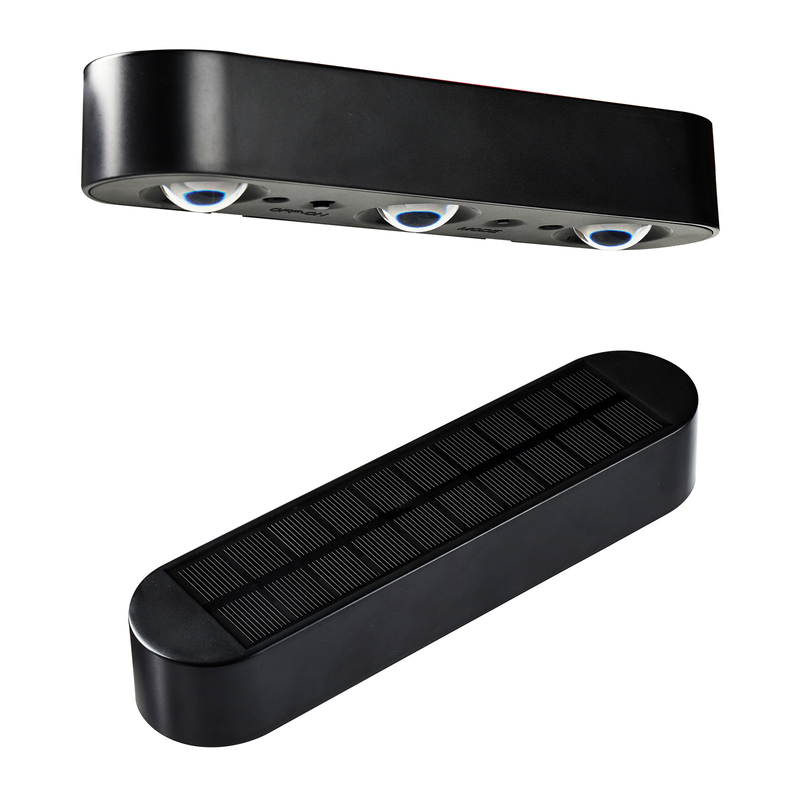 Panneau solaire en silicium monocristallin 5V / 220MA Lumières solaires décoratives extérieures noires