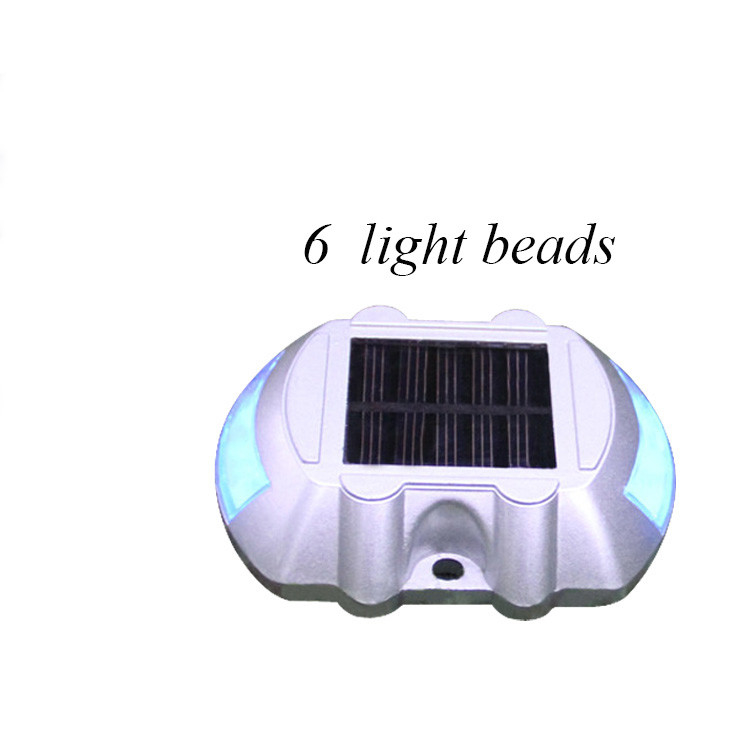 Lumières solaires de quai 2 paquets d'aluminium blanc adapté aux quais de marine Température de travail -20.C-60.C