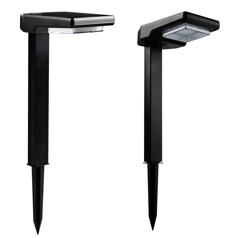 Lumières solaires de jardin extérieur 100LM avec panneau solaire en silicium monocristallin et capacité de batterie 1200mA