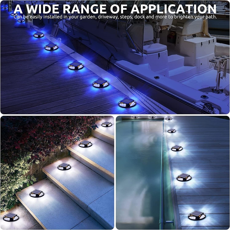 Multicolore extérieur IP65 étanche à l'eau alimenté par l'énergie solaire RGB LED Lumières de jardin Lampes de patio