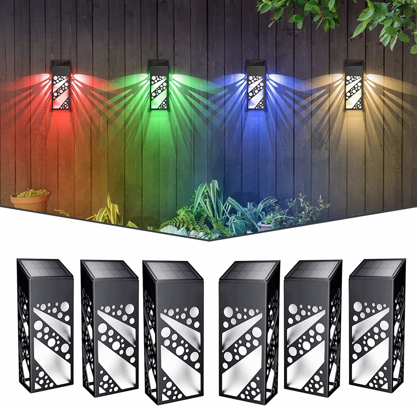 IP 68 étanche à l'eau lampes solaires LED de terrasse lampes solaires décoratives extérieures lampes d'escalier pour patio