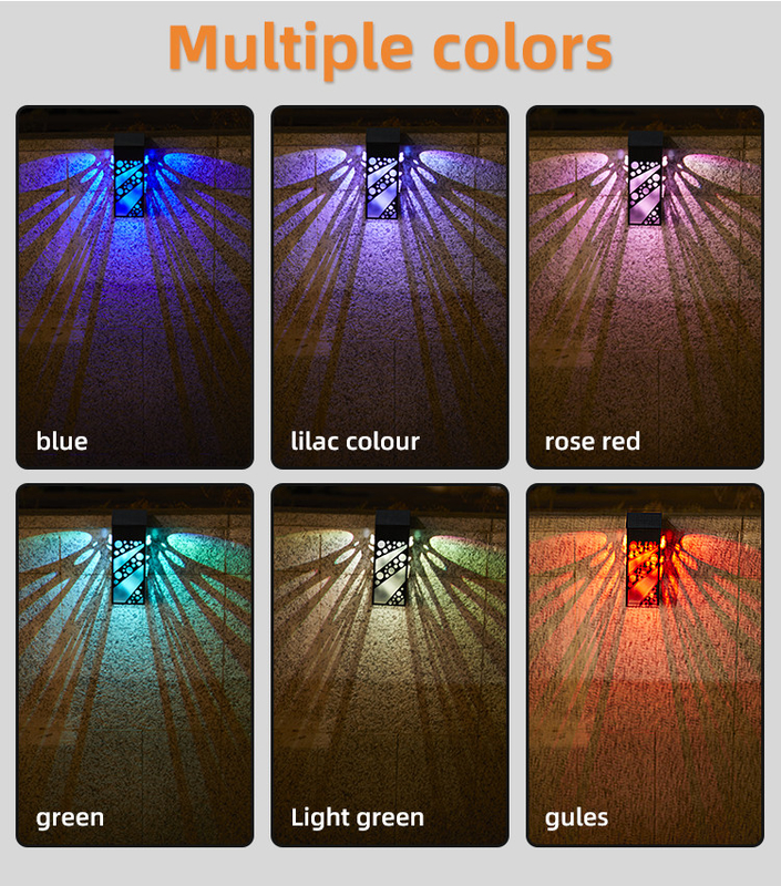 IP 68 étanche à l'eau lampes solaires LED de terrasse lampes solaires décoratives extérieures lampes d'escalier pour patio