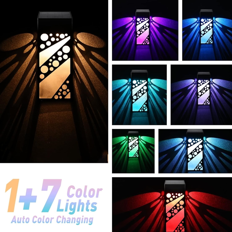 IP 68 étanche à l'eau lampes solaires LED de terrasse lampes solaires décoratives extérieures lampes d'escalier pour patio