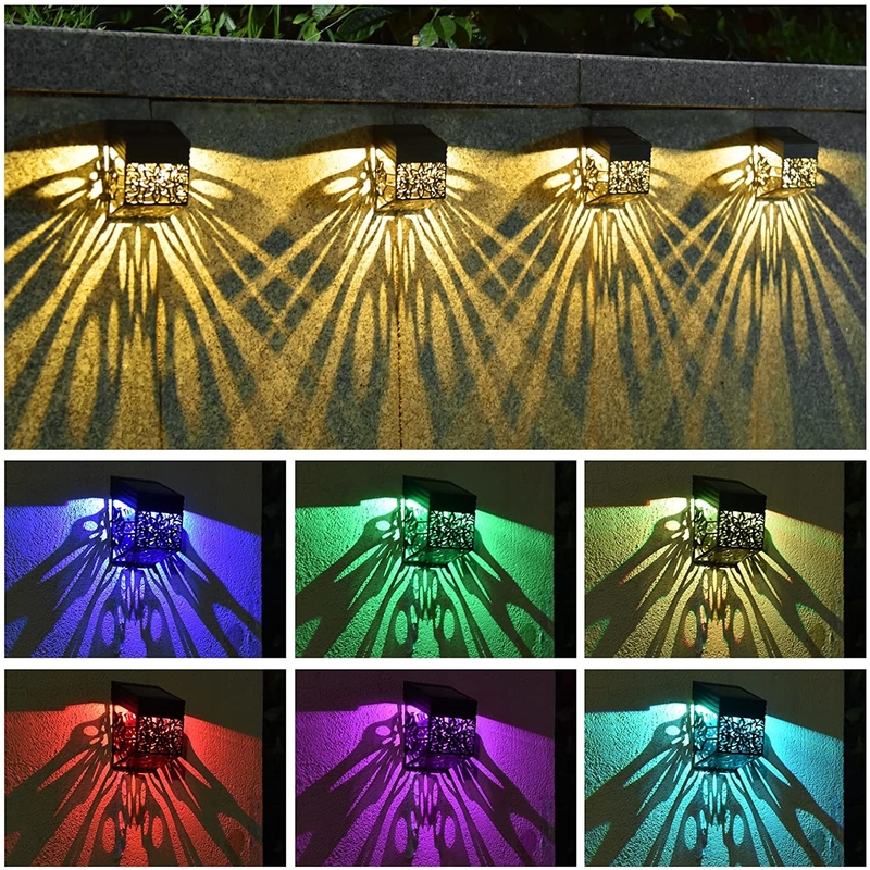 Lumière solaire de jardin à l' eau à l' extérieur décoration lampe murale solaire Pour le patio du parc