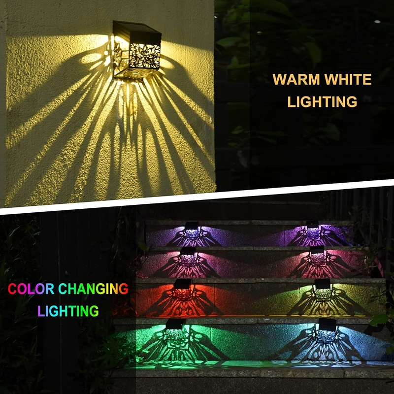 Lumière solaire de jardin à l' eau à l' extérieur décoration lampe murale solaire Pour le patio du parc