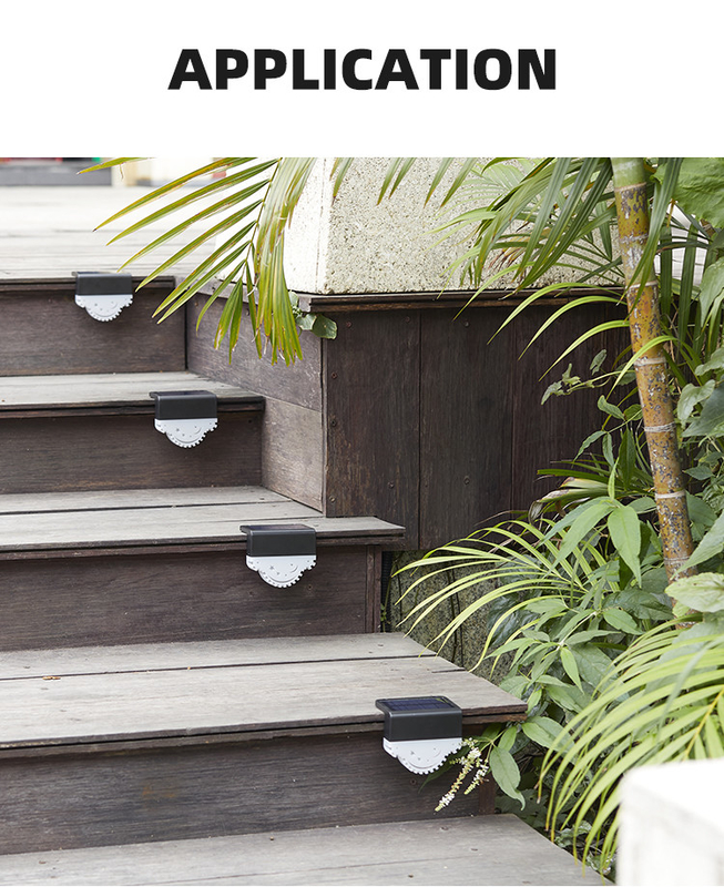Lumières de jardin LED solaire ABS PC Lampes solaires extérieures Lampes solaires