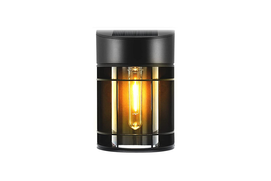Éclairage de clôture de jardin étanche à l'eau à l'extérieur Lampe murale montée à l'énergie solaire