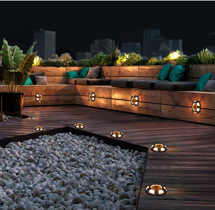 Lumière solaire en aluminium extérieure LED décorative pour jardin