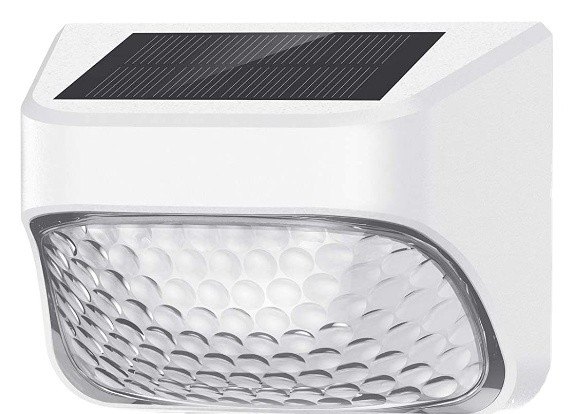 100g de lumière de clôture solaire noire ABS PMMA chaud blanc RVB 20 lumens étanche IP65 4,5 heures de charge