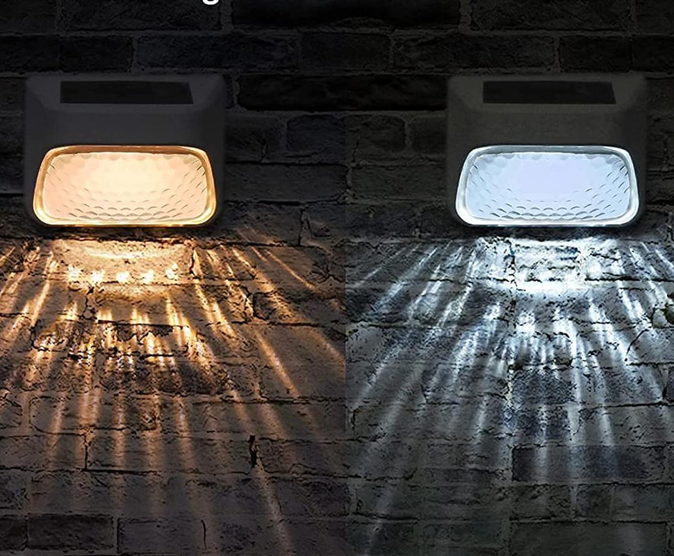 20 lumens Décoration de la clôture solaire Lumière imperméable à l'eau IP65 avec batterie au silicium monocristallin