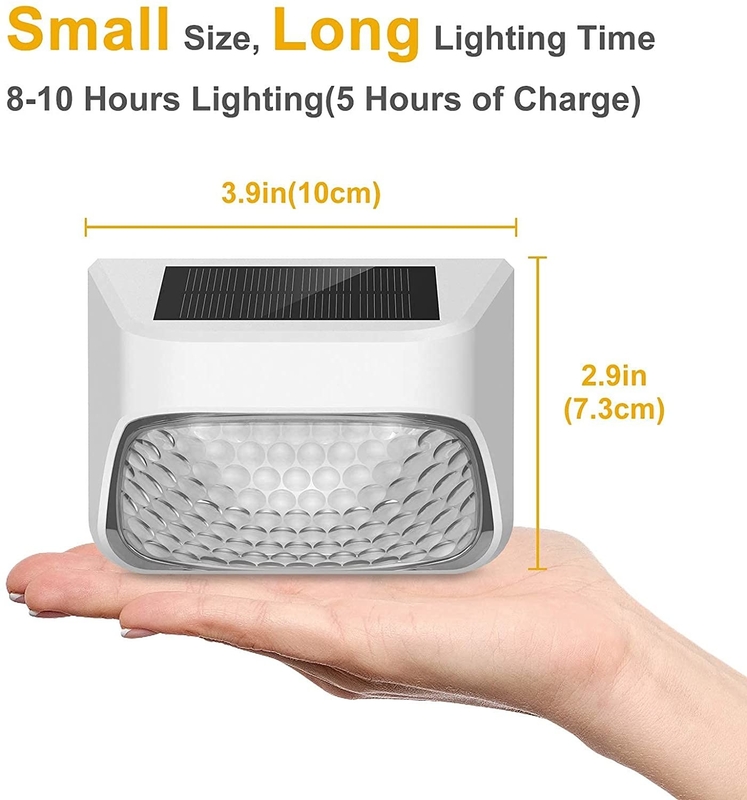 20 lumens Décoration de la clôture solaire Lumière imperméable à l'eau IP65 avec batterie au silicium monocristallin