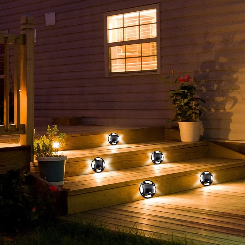 Lampes solaires extérieures au sol, lumière solaire sur le pont, lumière sur le quai, pour le patio