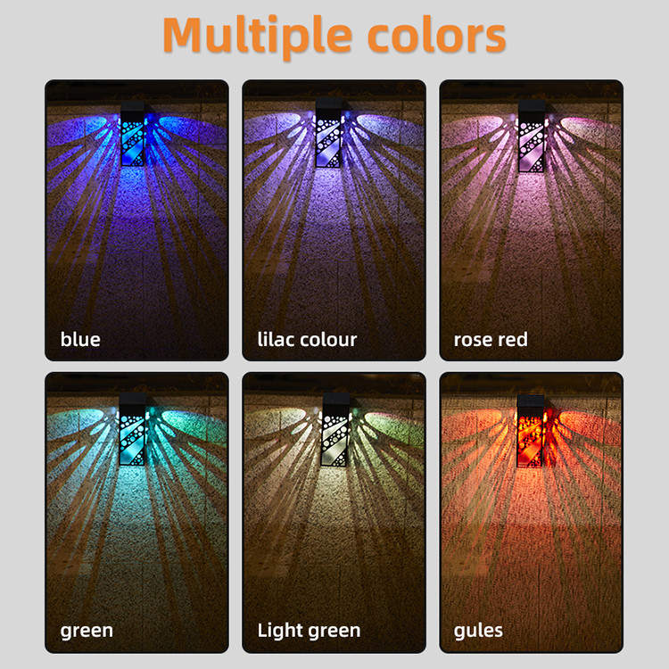 IP 68 étanche à l'eau lampes solaires LED de terrasse lampes solaires décoratives extérieures lampes d'escalier pour patio