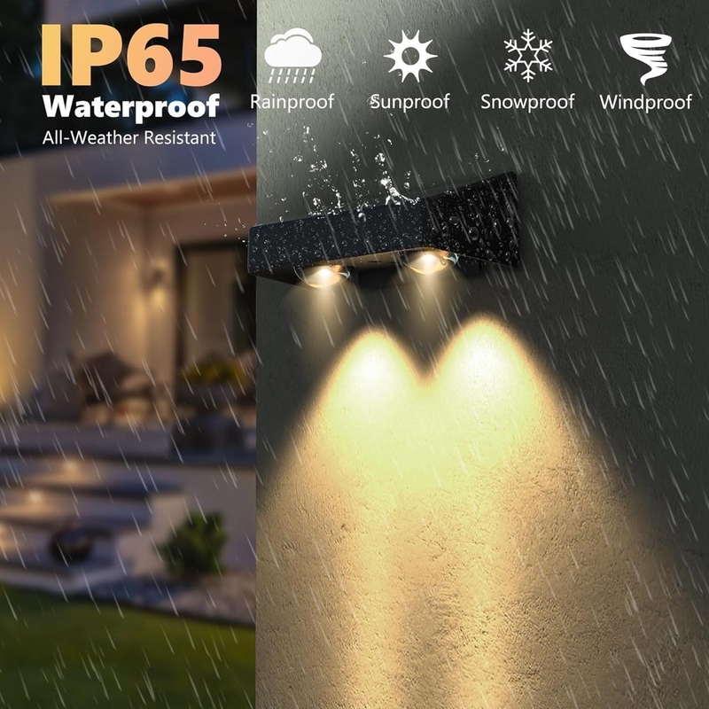 RGB respiration LED extérieur lumière solaire murale imperméable à l'eau lumineuse constante pour les chemins de jardin de la cour