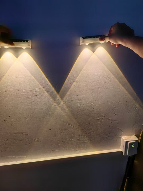 Corps ABS 4 côtés éclairés Soleil Wall Light ABA PC Shell avec chaud blanc RGB LED éclairage