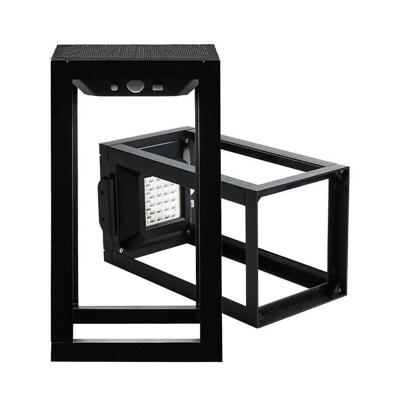 Sensor de mouvement extérieur lampe solaire murale lampe solaire de jardin pour patio de clôture de cour