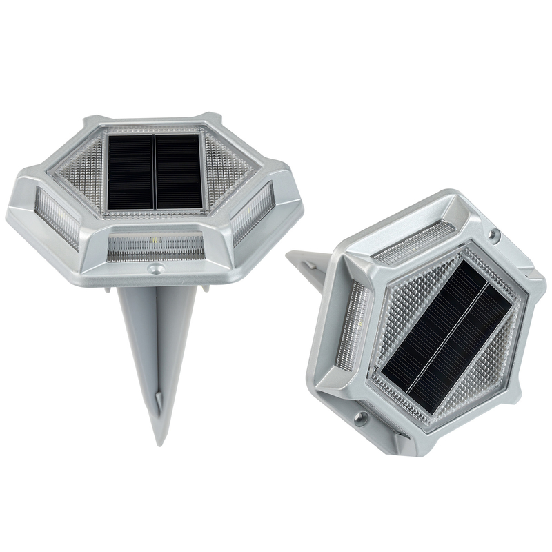 Lumière de quai solaire en aluminium fonctionnant à -20 °C à 60 °C Voltage 2V Complète avec 4 lumières