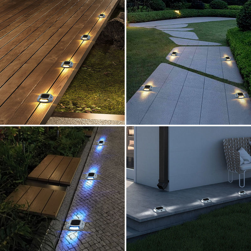 Lumière de quai solaire LED en aluminium 140 g Poids Bule/blanc froid pour les applications de quai maritimes