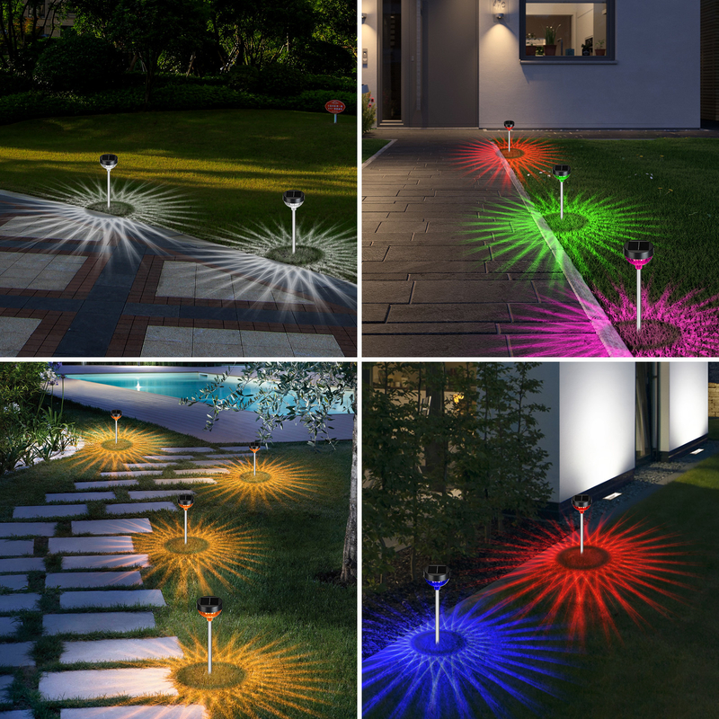 Lumière solaire IP65 à l'extérieur imperméable à l'eau 8-10 heures de temps de travail avec 2 LED