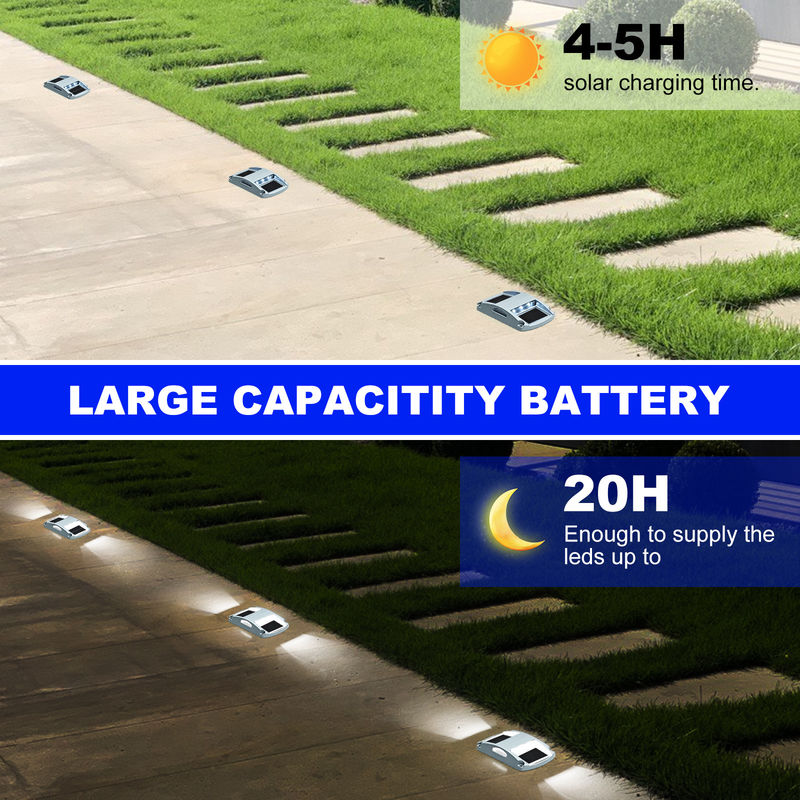 Installation de vis de lumière solaire dans le quai LED bleu/blanc froid -20.C~60.C Température de fonctionnement 150g alimenté par l'énergie solaire