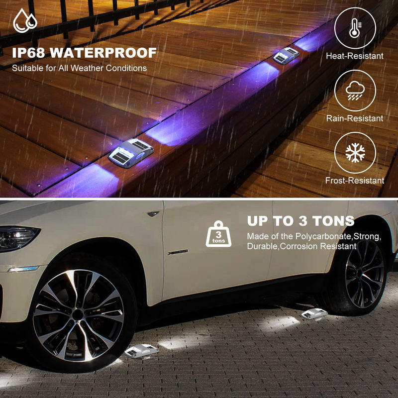 Installation de vis de lumière solaire dans le quai LED bleu/blanc froid -20.C~60.C Température de fonctionnement 150g alimenté par l'énergie solaire