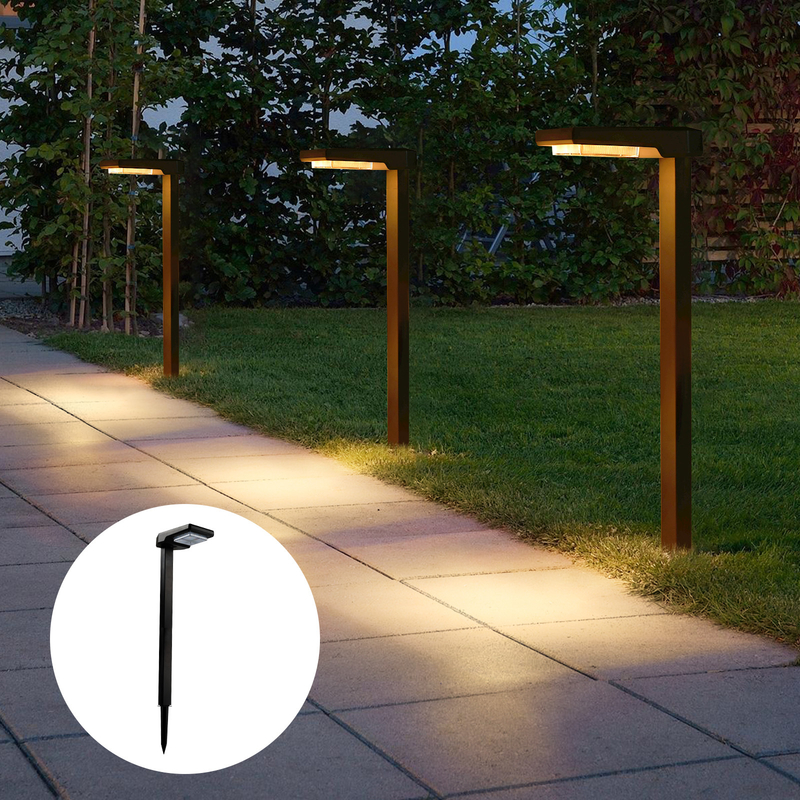 Lampe solaire au silicium monocristallin IP65 imperméable à l'eau 15 heures de travail